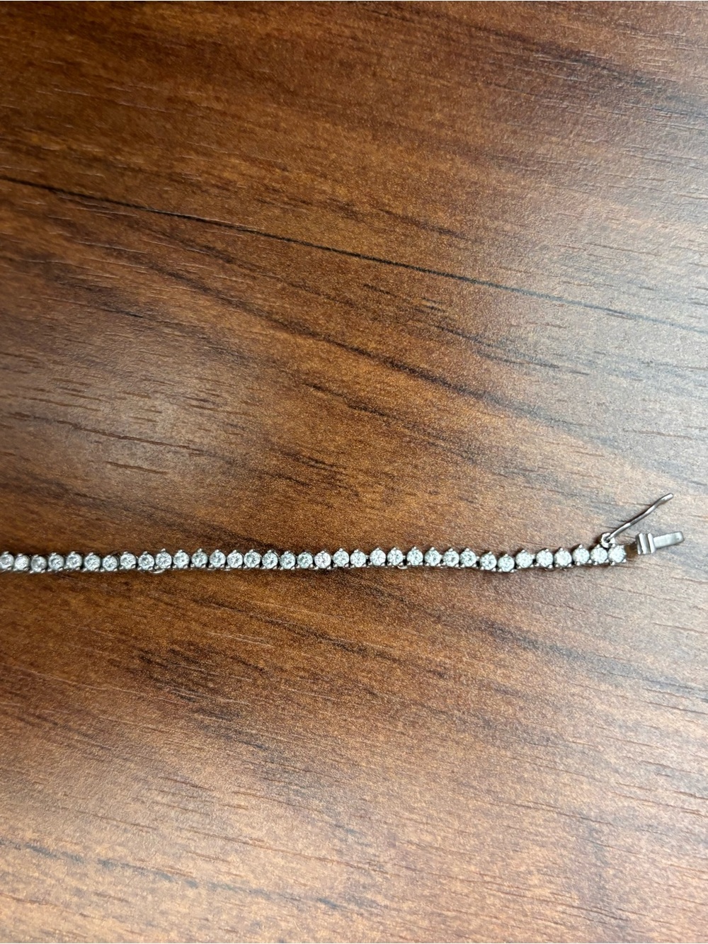 Melinda Maria White Diamondette Tennis Necklace, 16” - Picture 3 of 5